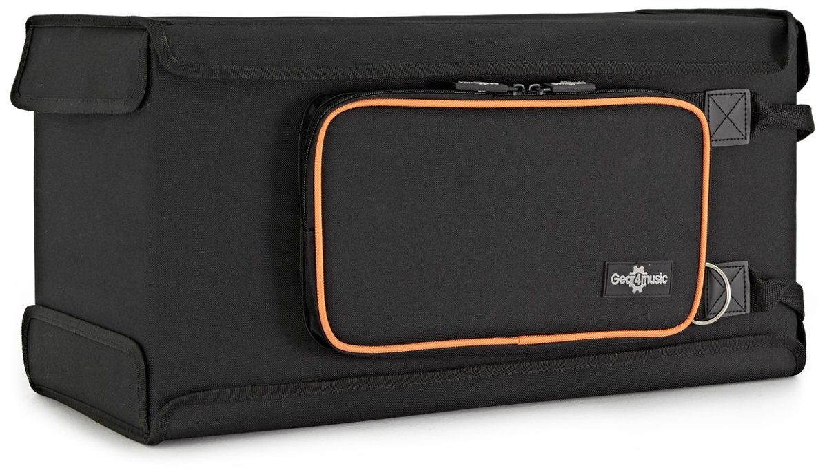 4U 19-inch Ondiepe Rackkoffer van Gear4music