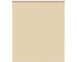 vidaXL - Rolgordijn - verduisterend - 140x130 - cm - stofbreedte - 136,6 - cm - beige
