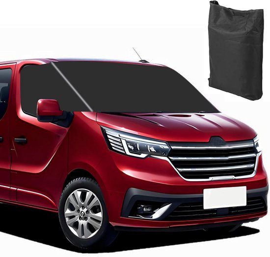 Allecto plus - Housse de pare-brise de voiture de remplacement Renault Trafic et Opel Vivaro - Housse de voiture 600D - Pare-soleil de pare-brise - Talento plat 2016-2020 - Protection solaire - Matériau durable.