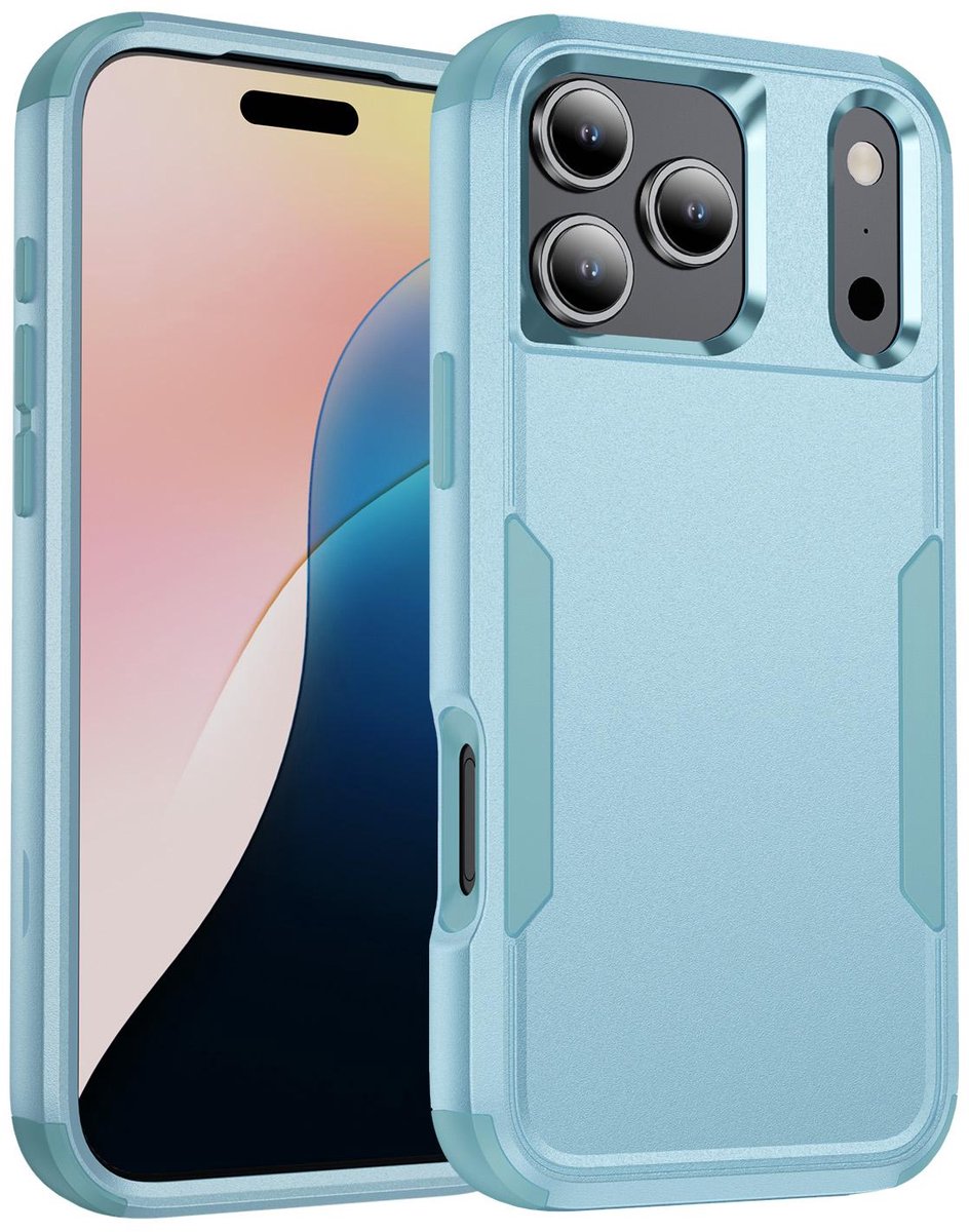 Mobigear Hoesje geschikt voor Apple iPhone 17 Pro Telefoonhoesje Hardcase | Mobigear Ultra Tough Backcover Shockproof | Schokbestendig iPhone 17 Pro Telefoonhoesje | Anti Shock Proof - Groen