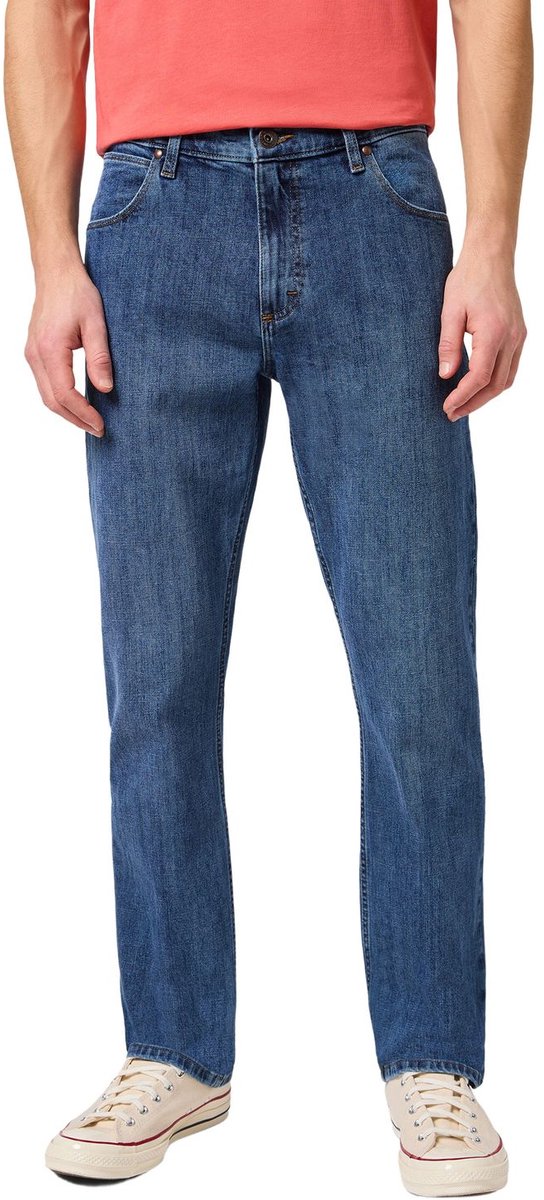 Wrangler Heren Jeans Broeken TEXAS regular/straight Fit 42W 30L Volwassenen W10gm614v Mid Stone