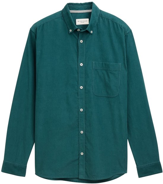 Tom Tailor Regular fit corduroy overhemd met borstzak