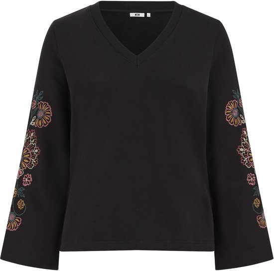 WE Fashion Dames sweater met embroideries Curve bol