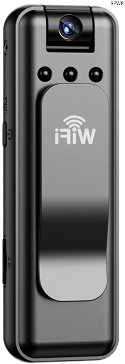 RFWR® Draagbare Body Camera met Clip - Actiecamera voor Avonturen op de Fiets, Skiën en Reizen