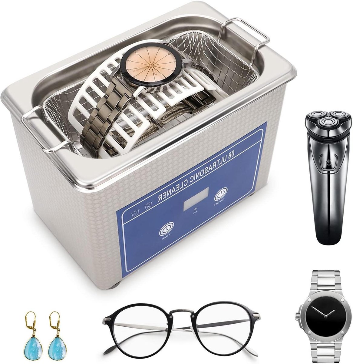 Allecto Plus - Reinigingsmachine voor horloges en sieraden met goed reinigend effect