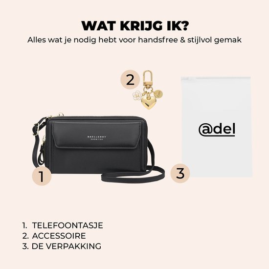 Sac de téléphone universel avec bandoulière pour mains libres – Sac portefeuille robuste avec beaucoup d'espace de rangement – ​​Sacs de téléphone pour femme – Convient pour iPhone, Samsung, Honor, Google Pixel, Lenovo et Xiaomi – Vert