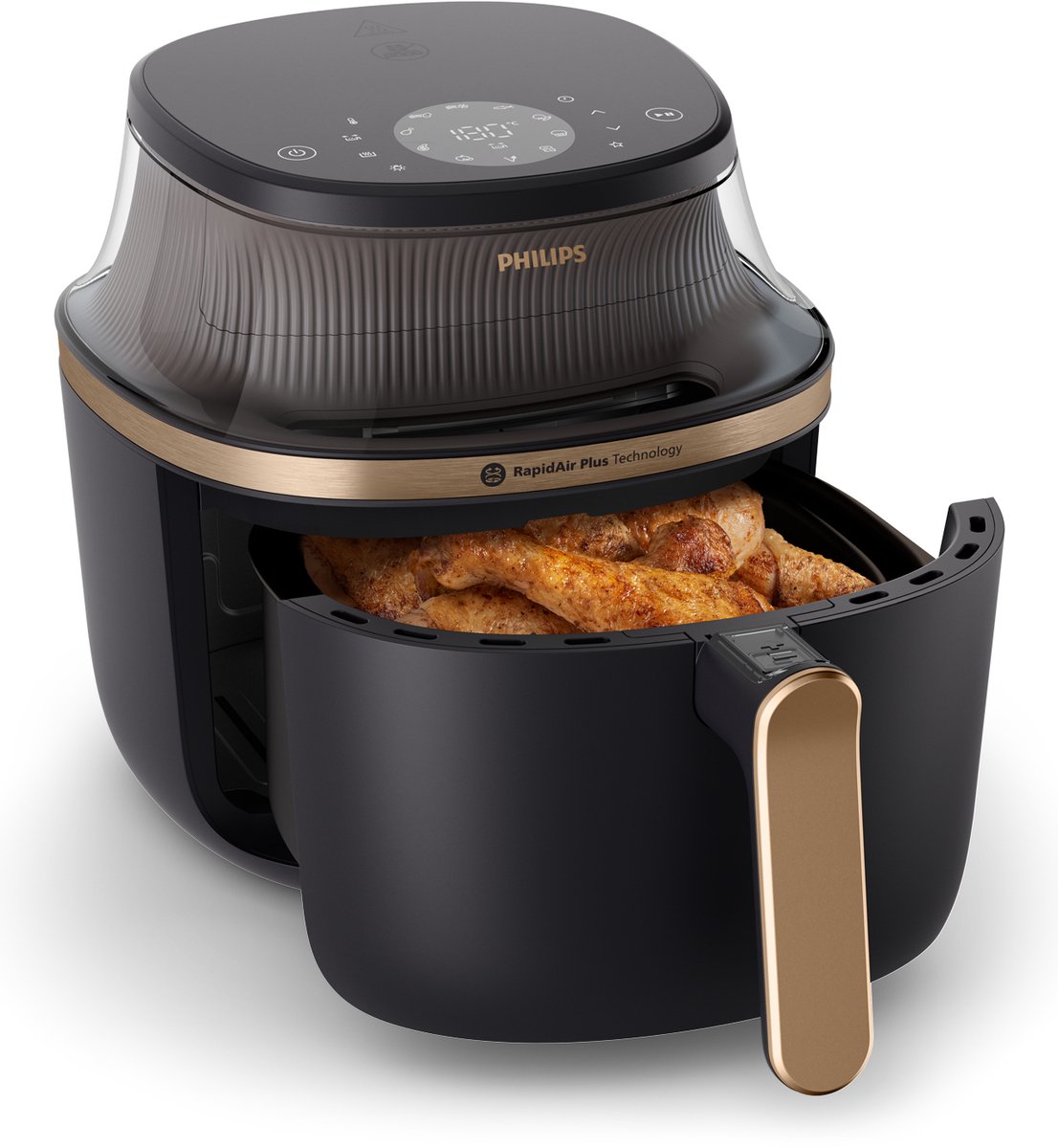 Afbeelding 3 van Philips 3000 series - Airfryer - 4,2 liter - 16 Functies - Zwart