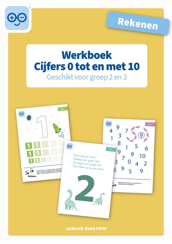 Rekenen Cijfers 0 tm 10 voor groep 2 en 3 Werkboek - cover