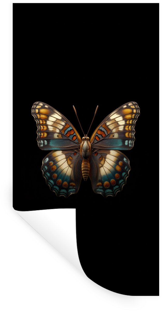 Muurstickers - Sticker Folie - Vlinder - Kleurrijk - mozaïekachtig - 40x80 cm - Plakfolie 