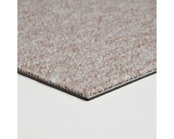 Tapijttegels 50 x 50 cm, Beige, Zachte lussenpool, Losleg, Geschikt voor woonruimtes, Premium polypropyleen