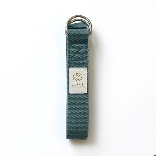 Katoenen Yoga Riem - Blauw - 250 cm van Pure2Improve — afbeelding 4