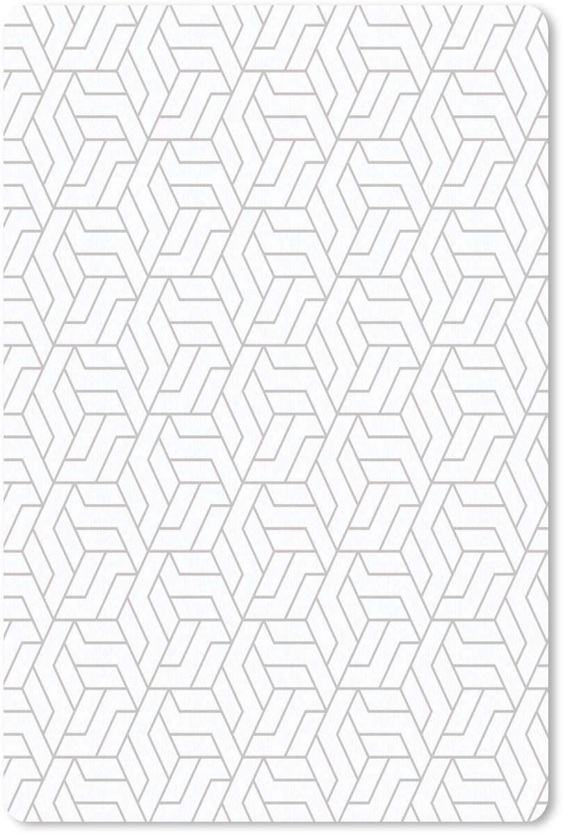 Muismat 18x27 cm - Mousepad Grafisch - Patroon - Modern - Hexagon - Muismatten