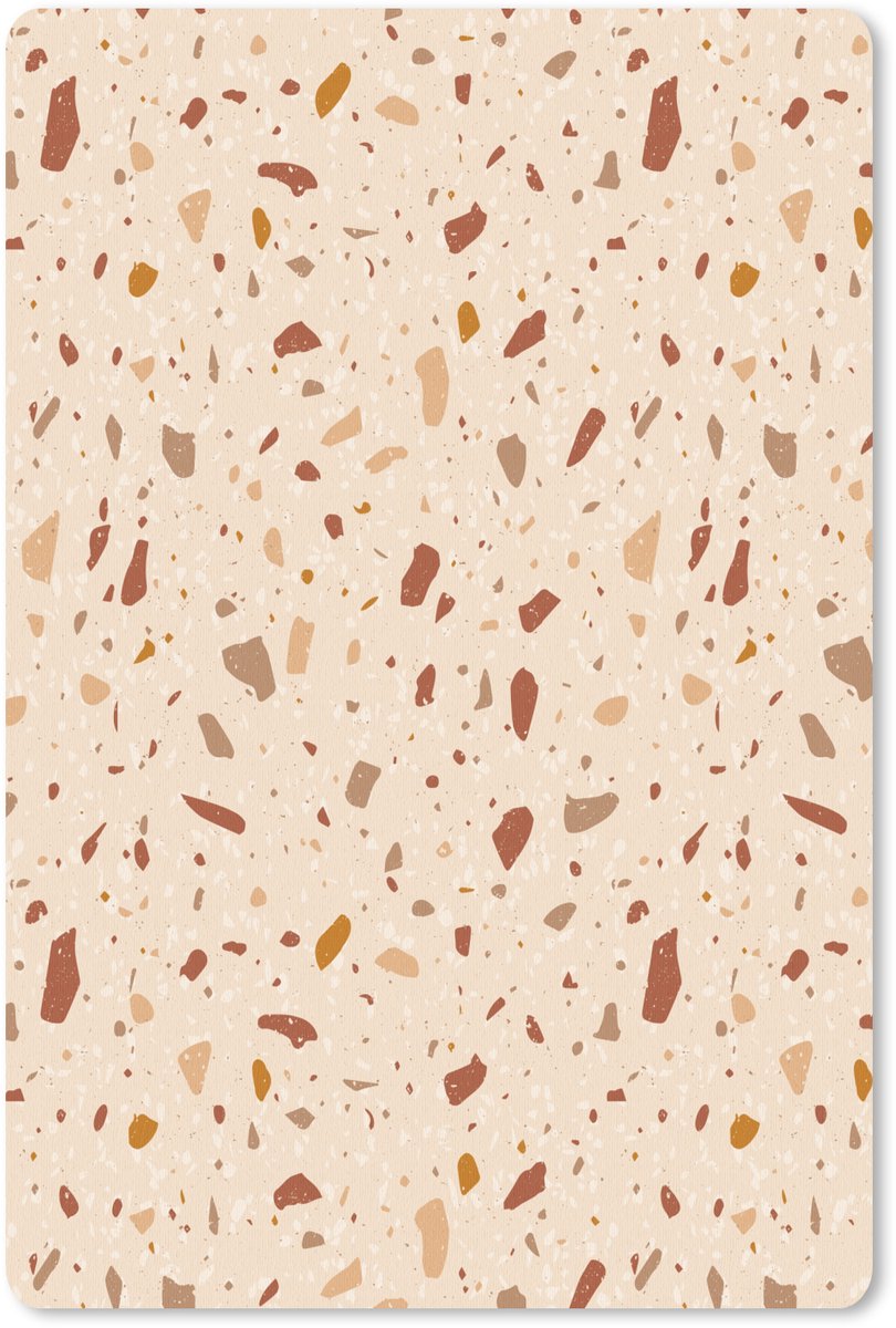 Muismat 18x27 cm - Mousepad Terrazzo - Patroon - Kleurrijk - Steen - Muismatten