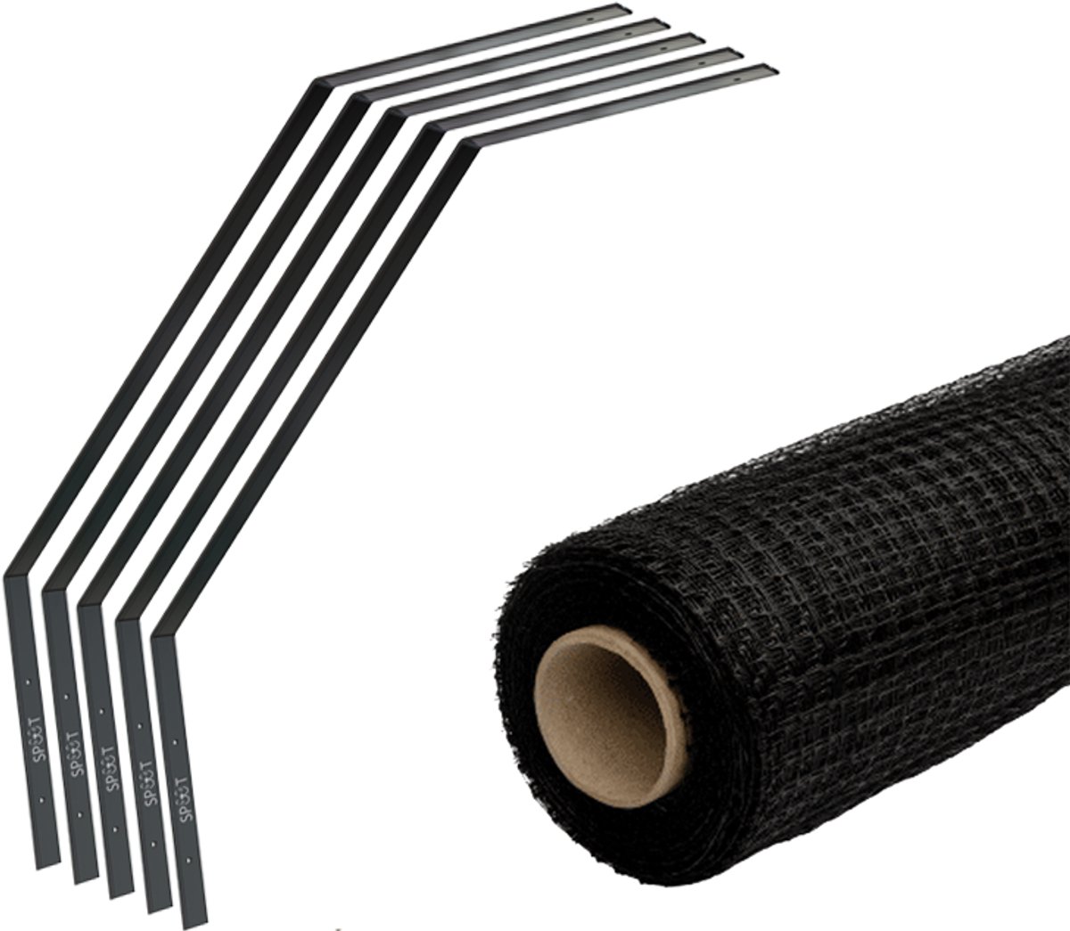 SPUUT Kattengaas 1 x 10 meter inclusief beugels - Voordeelset