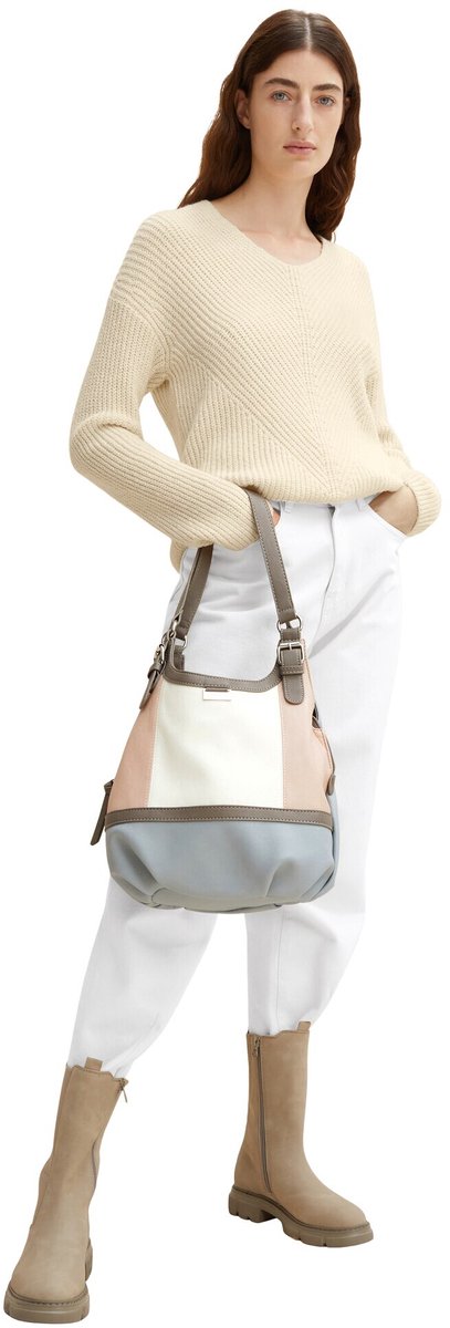 Tom Tailor - TTJUNA shopper met riemelement - Maat ONESIZE - mixed rose