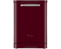 Fram FDW-VRR606BDE – Vrijstaand Vaatwasser – 12 Standen – 6 Wasprogramma’s – Retro Design – LED-Display – Halve Belading – AquaStop – 5 Jaar Garantie – Bourgondisch Rood