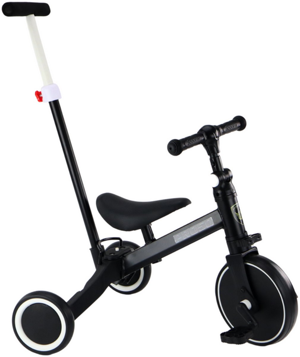 Playos 3-in-1 Loopfiets met Duwstang