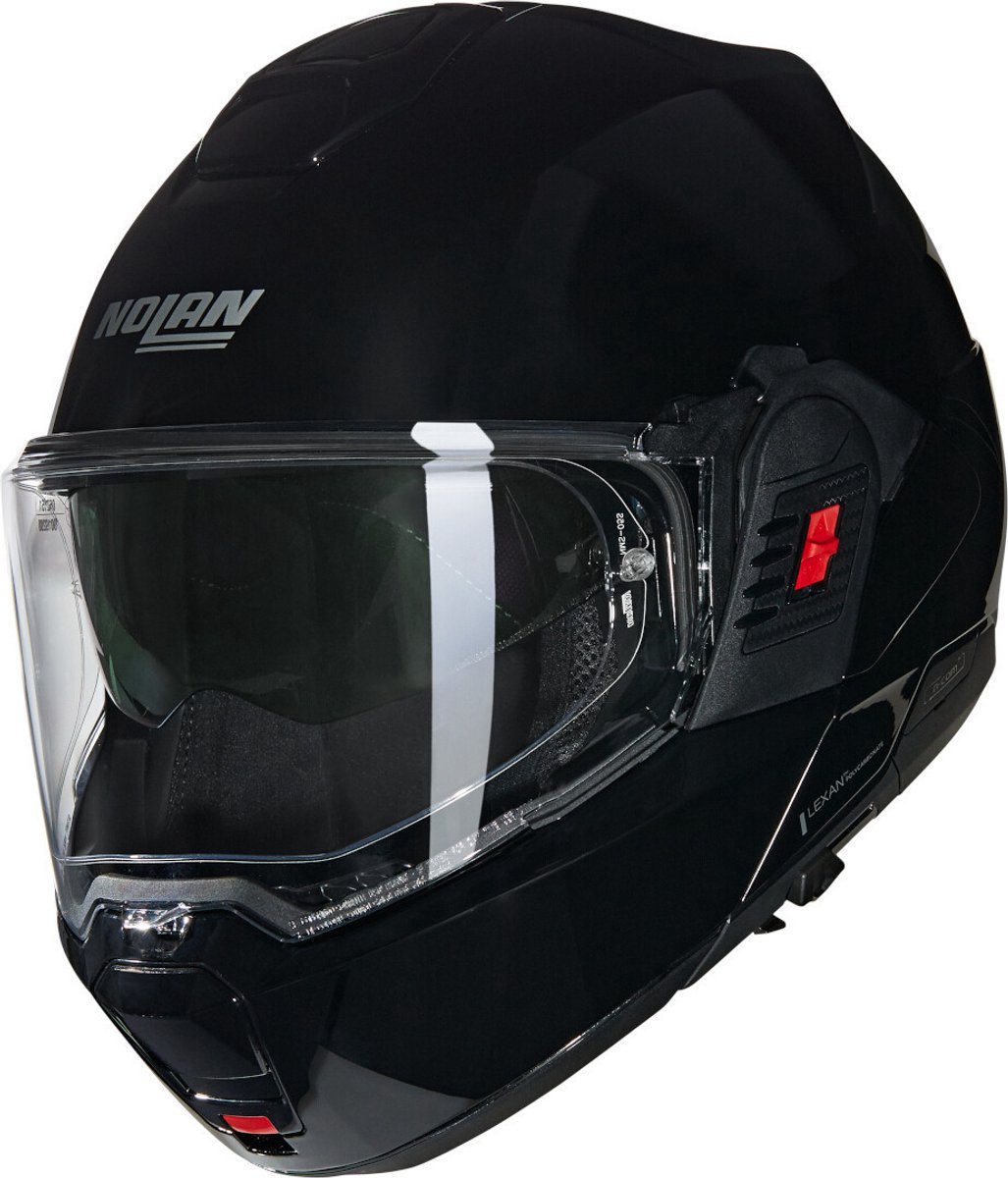 Nolan N120-1 Classico 301 Zwart Glossy Systeemhelm - Maat S - Helm