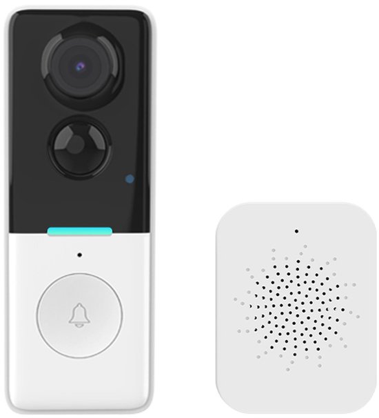 Video deurbel | WiFi 1080P Full HD | 140° kijkhoek | Nachtzicht 5m | PIR bewegingssensor | Tuya Smart Life | Zwart — afbeelding 5