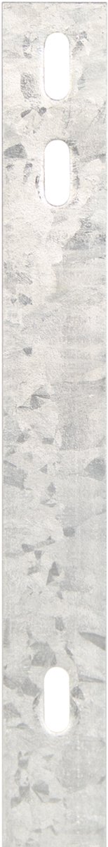 Alberts 970604 Plat ijzer | voor bevestiging van dubbelstaafmatten aan afrasteringspalen | thermisch verzinkt | 1460 x 40 mm