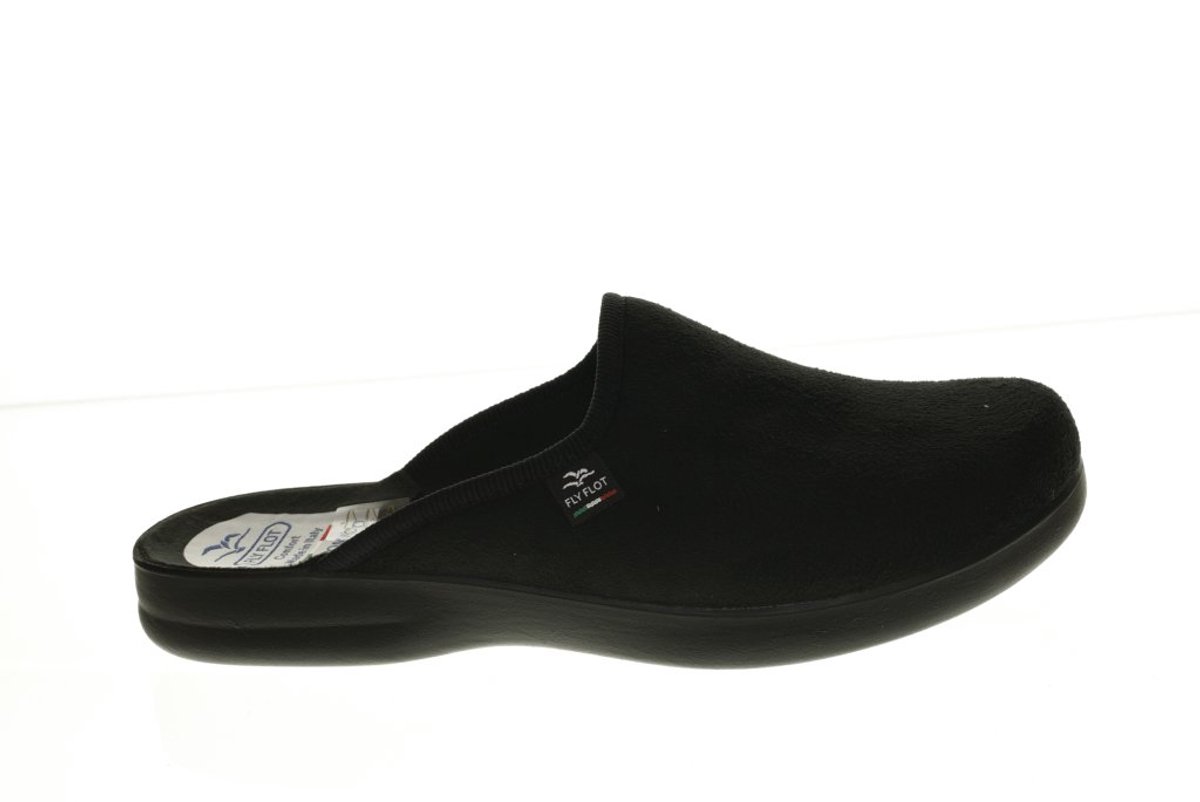 Zwarte Pantoffels Stof Heren Fly Flot maat 41