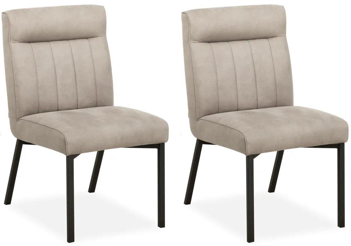 MX Sofa - Eetkamer stoel Jagger - Sand (set van 2 stuks)