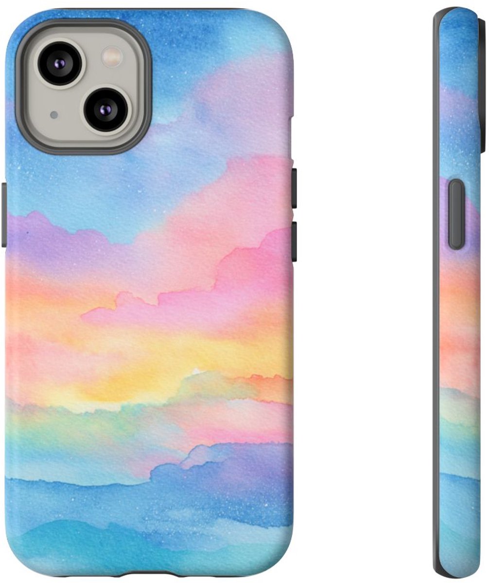 Kleurrijke Oceaanlook – Telefoonhoesje Geschikt voor iPhone 14