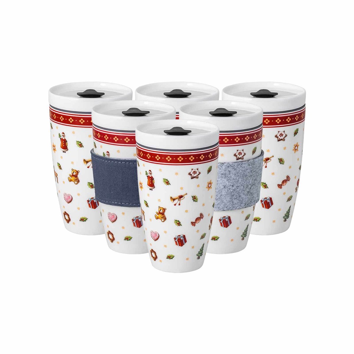 Coffee To Go Becher Toy's Delight 350 ml Set van 6