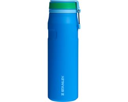Stanley Twist Flip 2.0 Waterfles met draaidop met springveer 0.7L - 10 Uur Koud - 2 Dagen Koud Met IJs - Roestvrijstalen Drinkfles - BPA Vrij - Lekvrij - Vaatwasserbestendig - Azure
