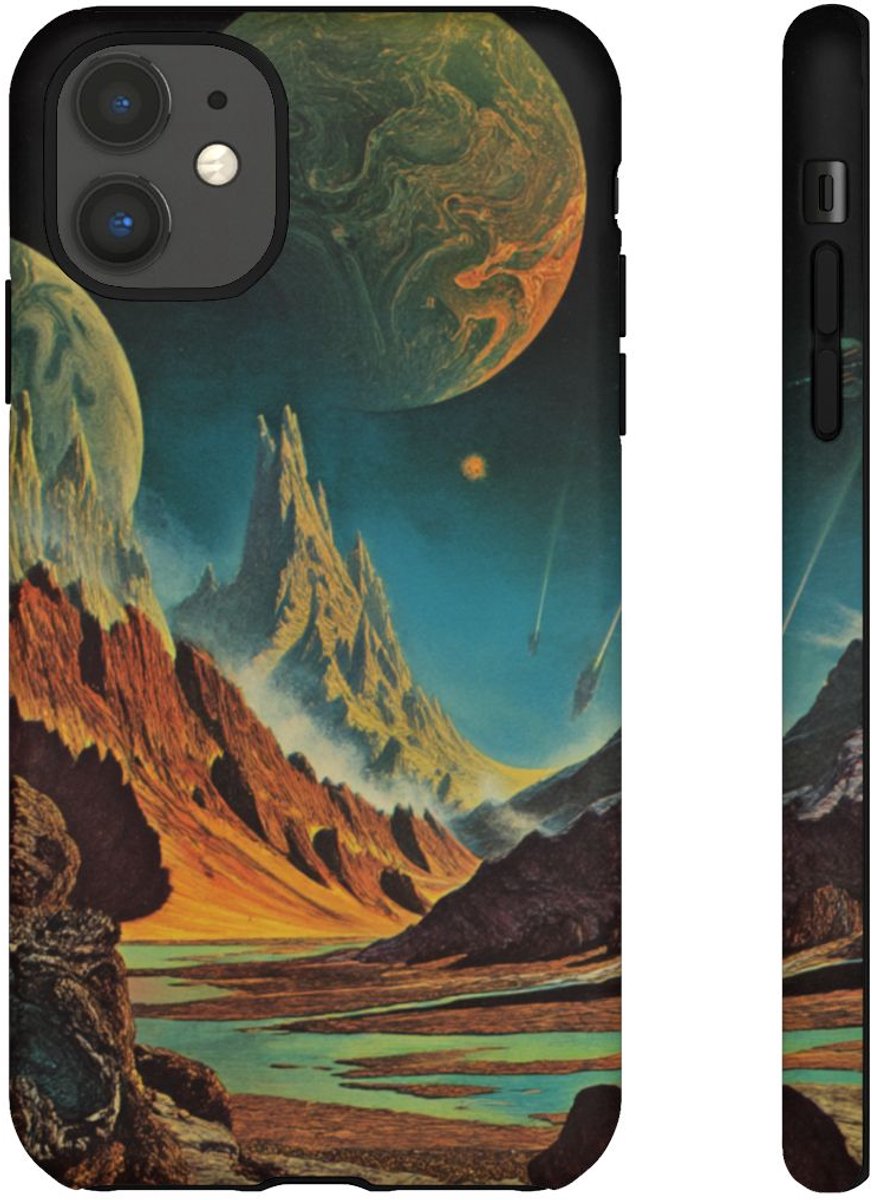 Surrealistisch Buitenaards Landschap – Telefoonhoesje Geschikt voor iPhone 11