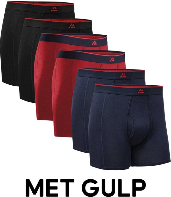 DANISH ENDURANCE Boxershorts Bamboe Viscose met Gulp - voor Heren- pack