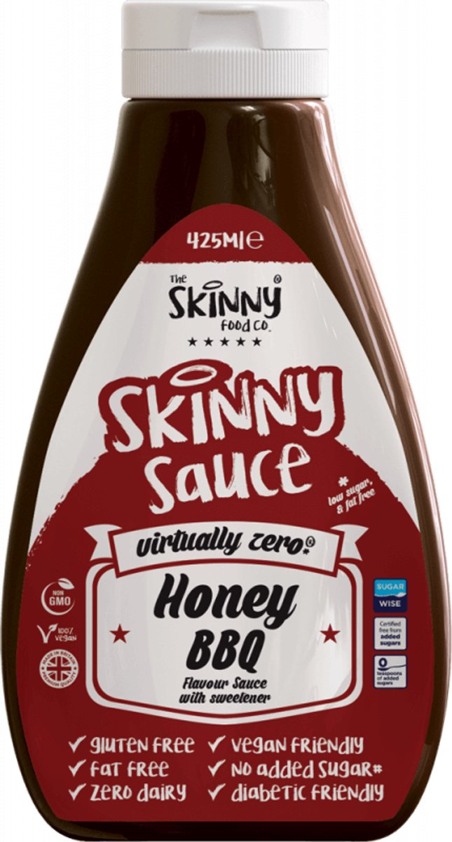 Skinny Foods Skinny Sauces (425ml) Honey BBQ - Functionele voeding - Sauzen/Siropen