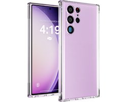 Hoesje geschikt voor Samsung Galaxy S23 Ultra hoes transparant shock proof case hoesje