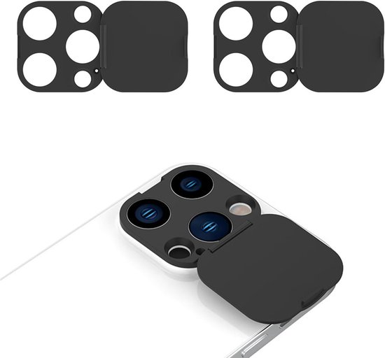 Baluue 2 stuks ultradunne laptopcamera-afdekking van metaal, schuiver