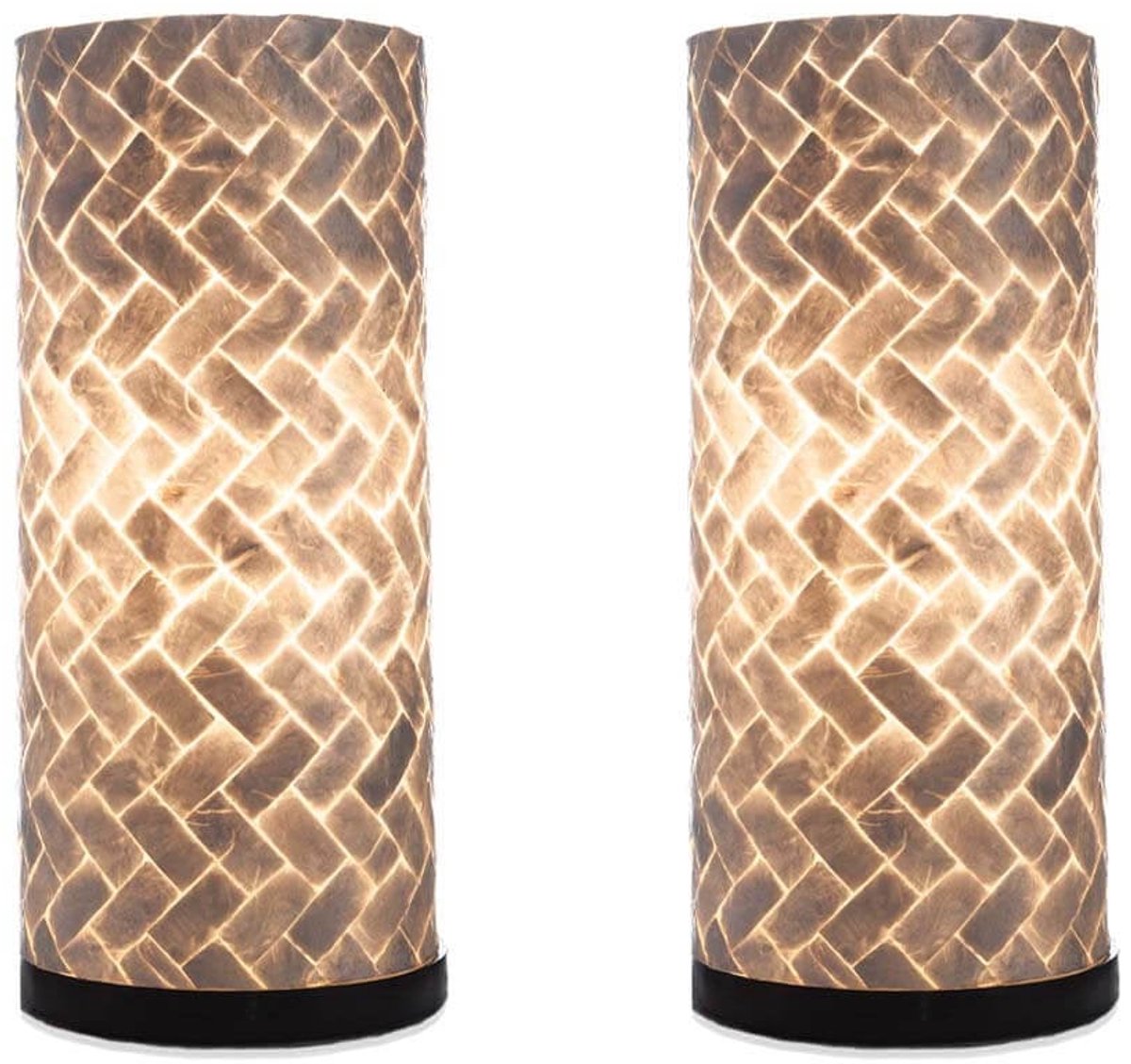 Tafellamp Zigzag 40cm 2 Stuks E14 Fitting