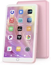144 GB MP3-speler met wifi bluetooth, 4,02 inch IPS touch-scherm, muziekspeler voor kinderen, Android MP4-speler met Spotify, Audible, Amazon Music, Deezer, Play Store (roze)