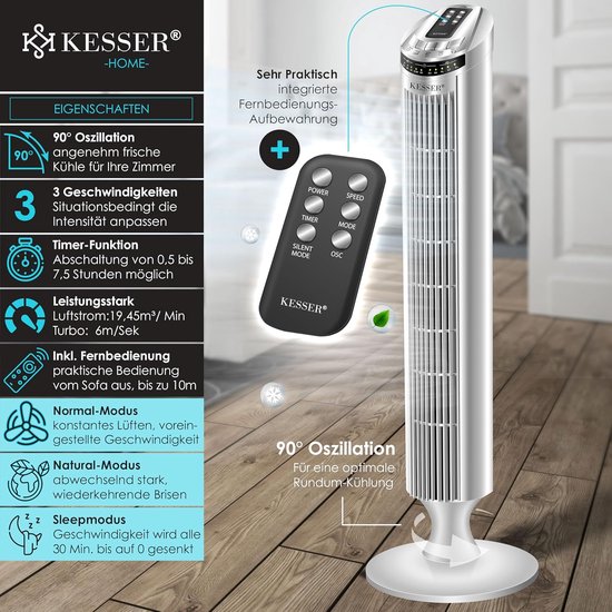 Innovagoods Vernevelende Voetventilator Met Afstandsbediening Innovagoods Mistinn Zwart 90 W 28 L 6836deb8b925a581860591f5