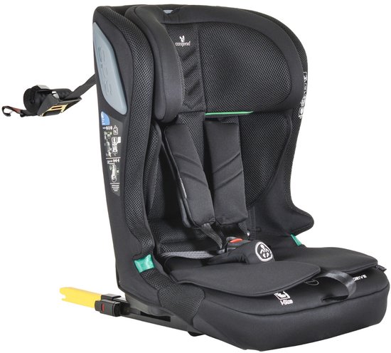 Cangaroo I-Drive Phantom Black 76-150 cm i-Size Autostoel