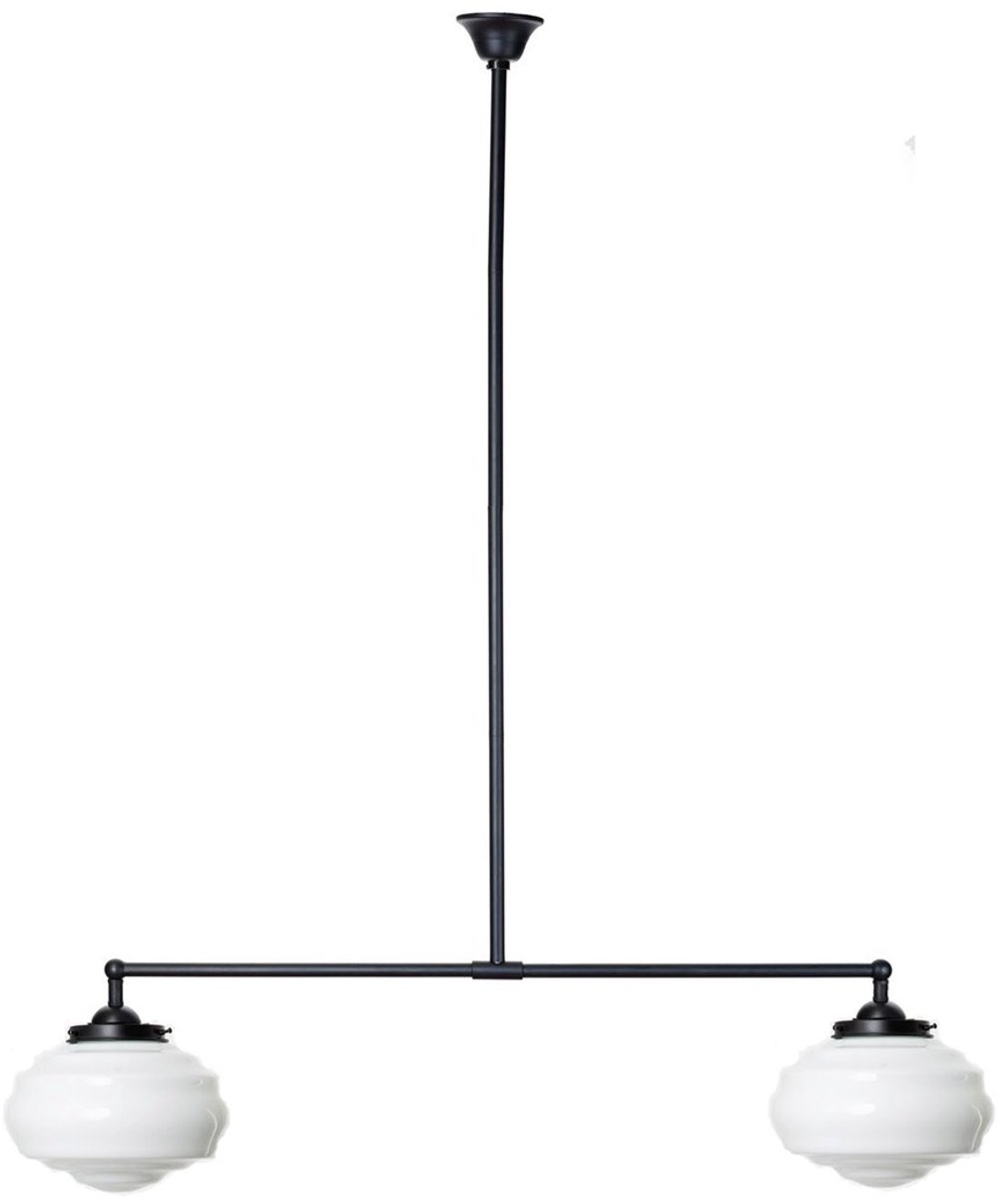 Coloured by Art Moonlight T-lamp 2 lichts Alphonse - Art Deco Trade Zwart