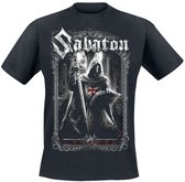 T-shirt Manches Longues Sabaton Barbed Wire Skull – 100% Coton – Coupe Regular – Noir – Licence Officielle - 12