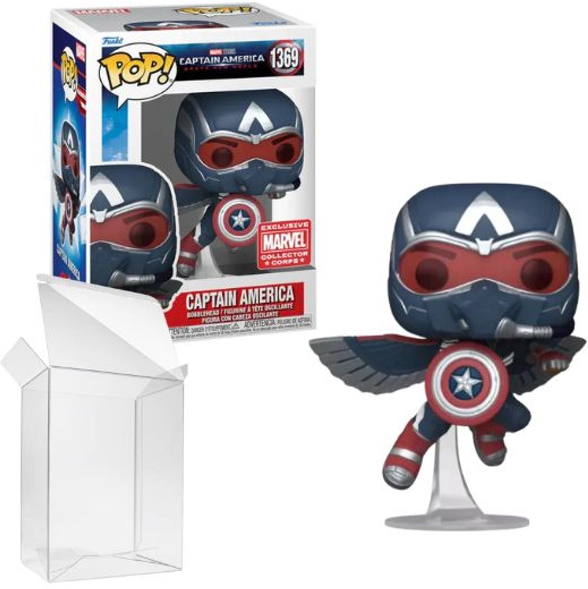 Funko Pop! Captain America: Brave New World - Captain America #1369 Marvel Collector Corps Exclusive