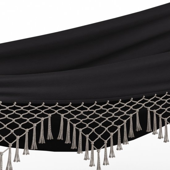 Blumfeldt Swaystation Boho Hamac - 400 X 116 cm - Résistant aux intempéries - Gris Foncé