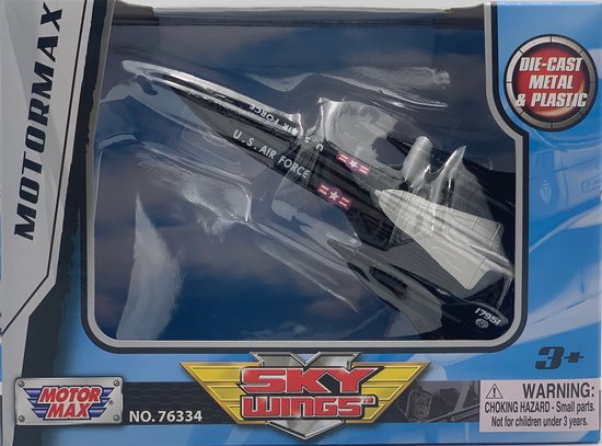 Lockheed Martin SR-71 Blackbird vliegtuig 4,5'' 11,5 cm METAL Motormax ...