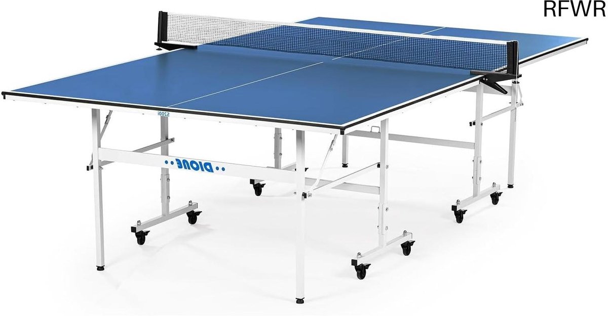 RFWR® Tafeltennistafel Indoor 274x152 cm - Compact en Voorgemonteerd - 60KG met Wielen