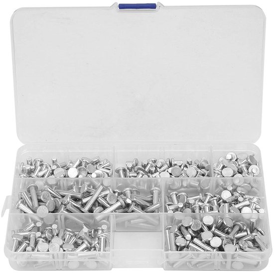 Allecto Plus - Solide Aluminium Rivetten Set - 350 Stuks Multi-Formaat ...