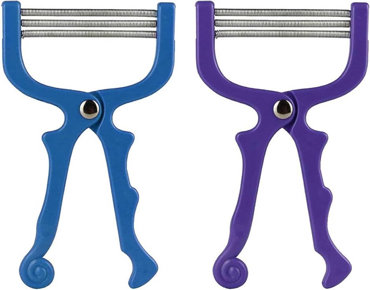Allecto Plus - Handig Set van 2 (Blauw en Paars) Gezichtshaar Verwijderen Threading Tool voor Vrouwen - Epilator en Haar Remover - Schoonheid en Verzorging met Lente Technologie
