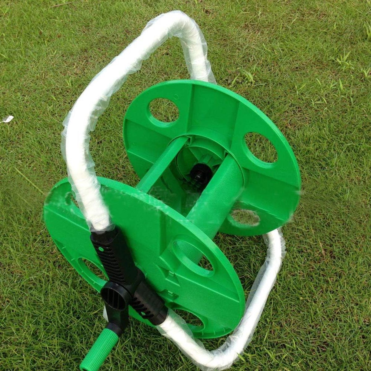 Tuinslanghaspel - Slanghouder - Slangenwagen - Slanghaspel - Wandslanghouder - Slangenbox - Slanggeleider - Tuinslangwagen - Houder Voor Tuinslangen - Tuinslang Opbergen - Watering Pipe Tube Storage Hanger - Zonder slang - Staand - Voor slang - Groen – foto 8