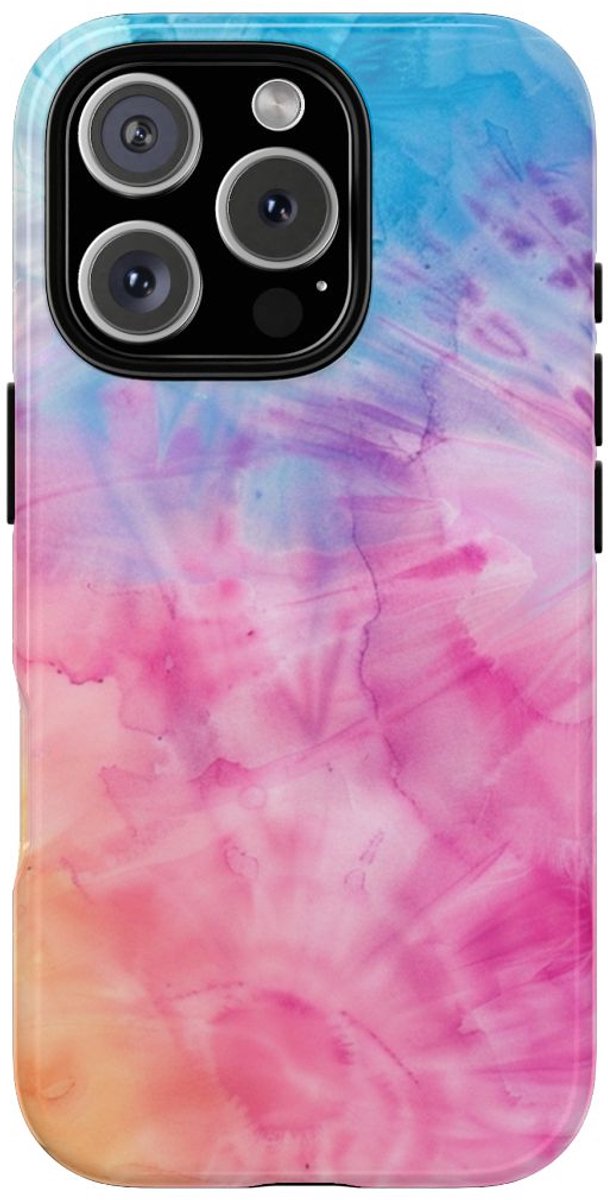 Rustig Tie-Dye Patroon – Telefoonhoesje Geschikt voor iPhone 16 Pro