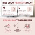 Kies je perfecte maat M of L. Eenvoudig te gebruiken: breng moedermelk aan, plaats over de tepel, bedek met zoogcompres in BH.