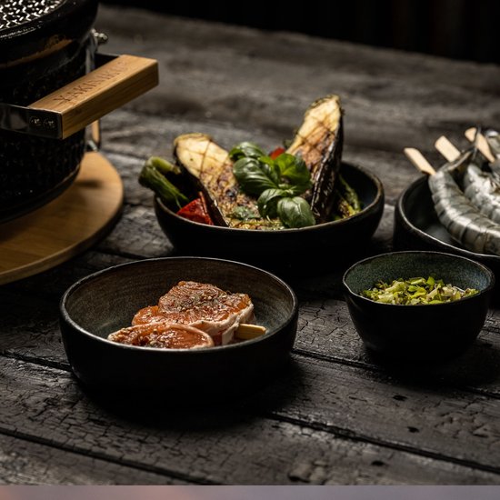 Yakiniku - BBQ Kamado 19 inch Large Black Edition - Keramiek - Zwart van Yakiniku — afbeelding 4